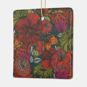 Bloem Medley Keramisch Ornament (Links)