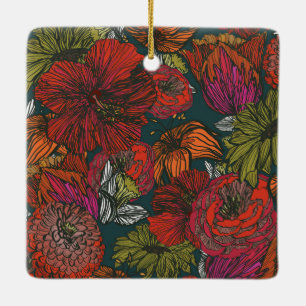 Bloem Medley Keramisch Ornament