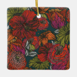 Bloem Medley Keramisch Ornament