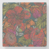 Bloem Medley Stenen Onderzetter (Voorkant)