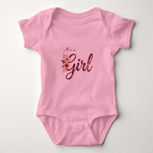 Bloem Meisje Baby Shower Favor Romper (Voorkant)