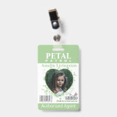 Bloem Meisje Bloemblad Patrouille Badge (Voorzijde met clip)