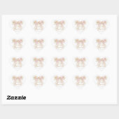 Bloem Meisje Doop Boog Hart Sticker (Vel)