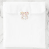 Bloem Meisje Doop Boog Hart Sticker (Tas)