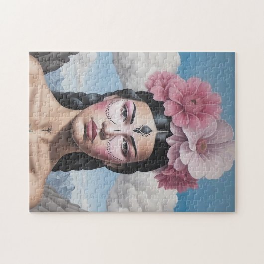 Bloem meisje portret legpuzzel (Horizontaal)
