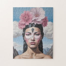 Bloem meisje portret legpuzzel