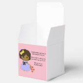 Bloem meisje voorstel geschenkdoos - Brunette Bedankdoosjes (Geopend)