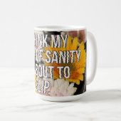 Bloem met citaat koffiemok (Voorkant rechts)