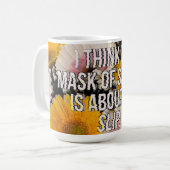 Bloem met citaat koffiemok (Voorkant links)