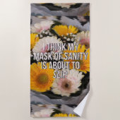 Bloem met citaat strandlaken (Voorkant)