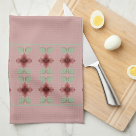 Bloem met een vuurwapen theedoek