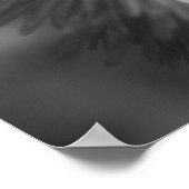 Bloem met gedeeltelijke bijenkleur poster (Hoek)