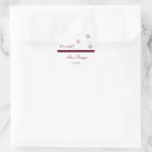 Bloem met gestikte lint Stickers (Tas)