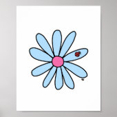 Bloem met Ladybug Poster (Voorkant)