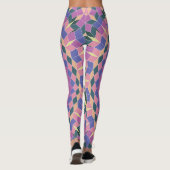 bloem met optisch effect leggings (Achterkant)