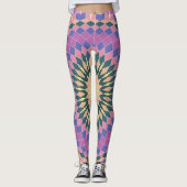 bloem met optisch effect leggings (Voorkant)