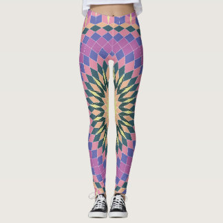 bloem met optisch effect leggings