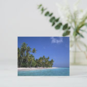 Bloem met palmbomen, Maldiven Briefkaart (Staand voorkant)