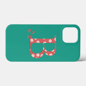 Bloem met patterned Letter B (red & stippen) Hoesj Case-Mate iPhone Case (Achterkant (horizontaal))