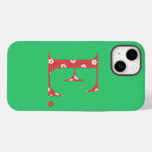 Bloem met patterned Letter E Red & stippen) Hoesje (Achterkant (horizontaal))