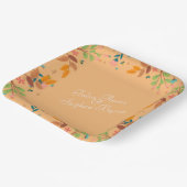 Bloem met verlof papieren bordje (Gebogen)