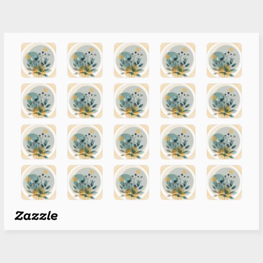 Bloem met zachte Sticker (Vel)