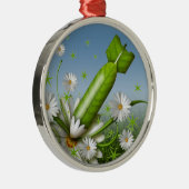 Bloem Metalen Ornament (Rechts)