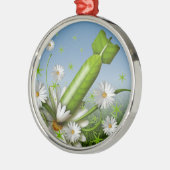 Bloem Metalen Ornament (Links)