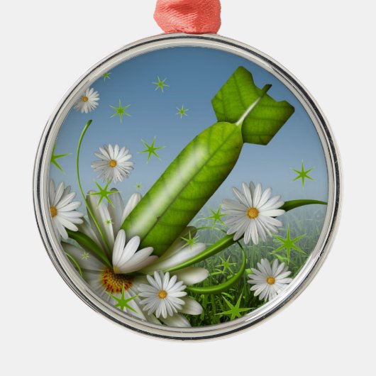 Bloem Metalen Ornament (Voorkant)