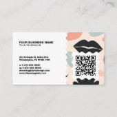 Bloem Moderne Visitekaartje – QR-code (Achterkant)