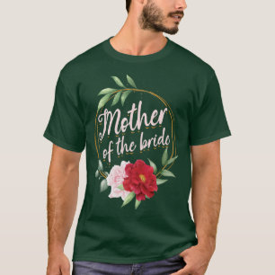 Bloem Moeder Bruid Moeder Bachelorette Feest Huwel T-shirt