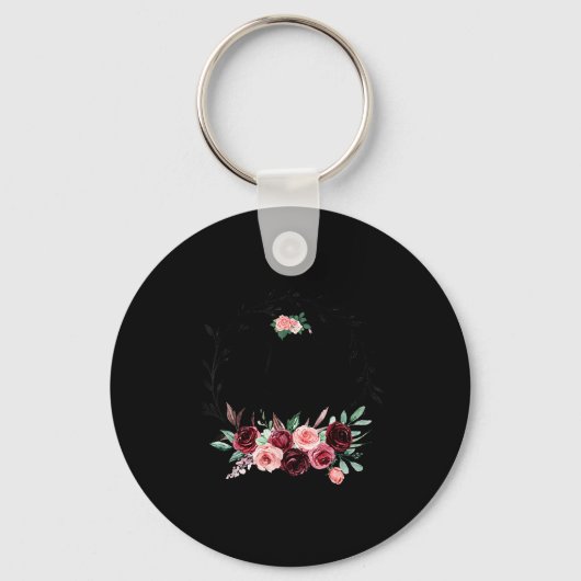 Bloem moeder van de bruid shower bruiloft sleutelhanger (Voorkant)