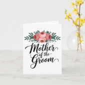 Bloem moeder van de bruidegom bruiloft douche van  kaart (Gele Bloem)