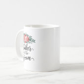 Bloem Moeder Van De Bruidegom Trouw Bruidegom Moed Koffiemok (Voorkant links)