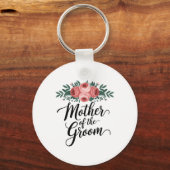 Bloem Moeder van de Bruidegom Trouw Bruidssalon Mo Sleutelhanger (Voorkant)