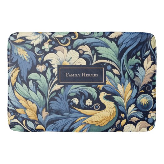 Bloem Morris kunst Badmat (Voorkant)