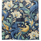 Bloem Morris kunst Douchegordijn (Voorkant)