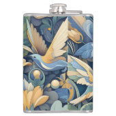 Bloem Morris kunst Heupfles (Achterkant)