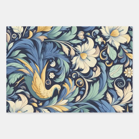 Bloem Morris kunst Inpakpapier Vel (Voorkant 3)