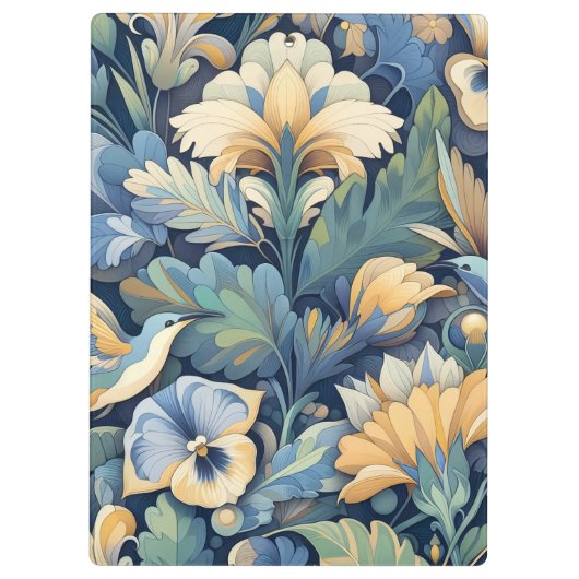 Bloem Morris kunst Klembord (Achterkant)