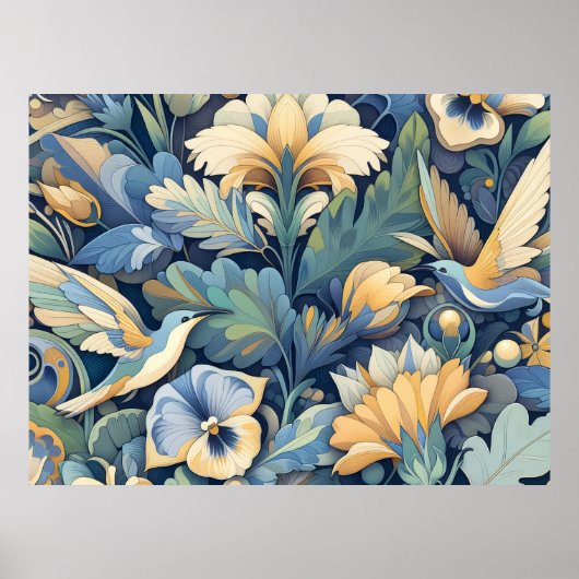 Bloem Morris kunst Poster (Voorkant)