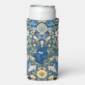 Bloem Morris kunst Seltzer Blikjeskoeler (Seltzer Voorkant)