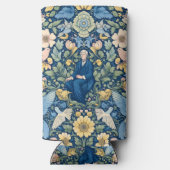 Bloem Morris kunst Seltzer Blikjeskoeler (Achterkant)