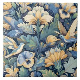 Bloem Morris kunst Tegeltje