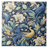 Bloem Morris kunst Tegeltje (Voorkant)