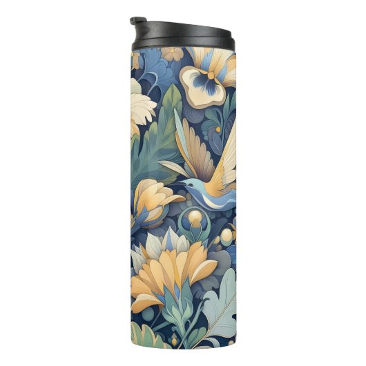 Bloem Morris kunst Thermosbeker (Geroteerd rechts)