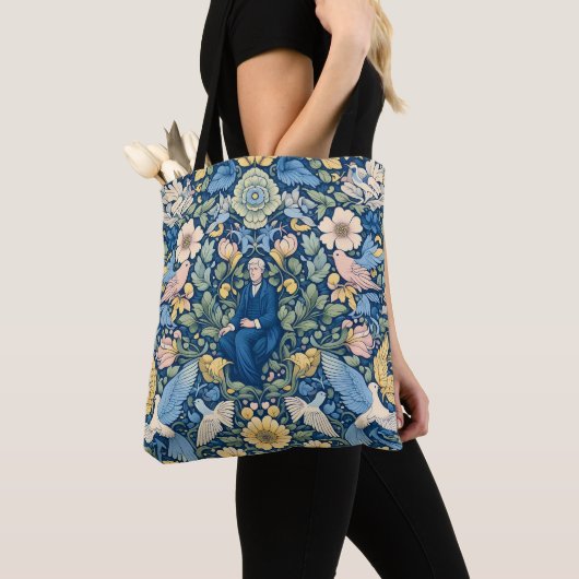Bloem Morris kunst Tote Bag (Dichtbij)