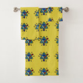 Bloem Motief Mandala Naadloos Patroon Bad Handdoek (Insitu)