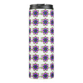 Bloem Motief Mandala Thermosbeker (Achterkant)