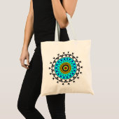 Bloem Motief Mandala Tote Bag (Voorkant (product))